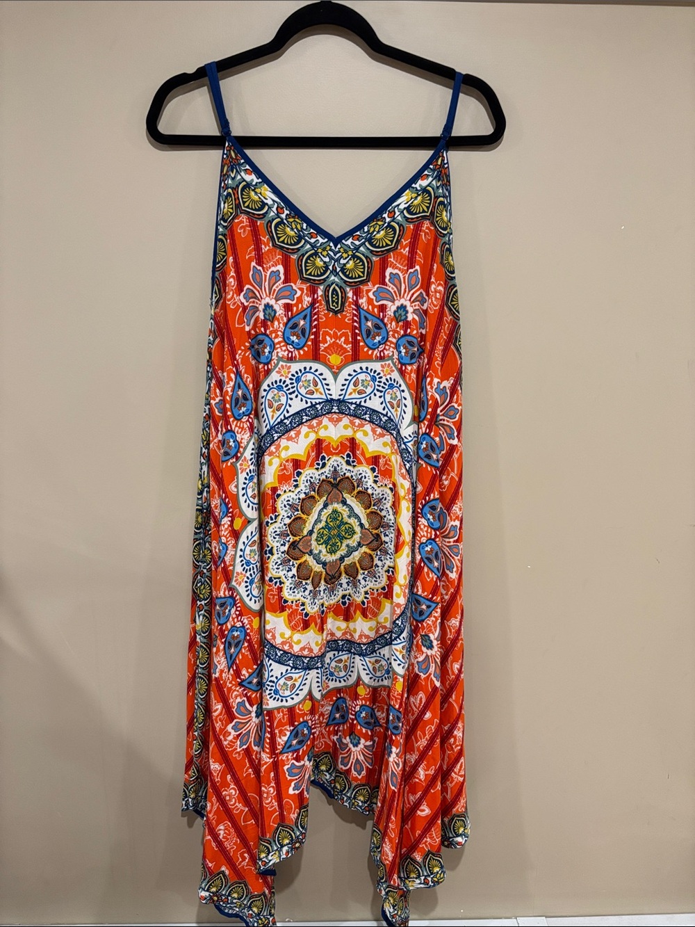 Jealous tomato beachy handkerchief dress